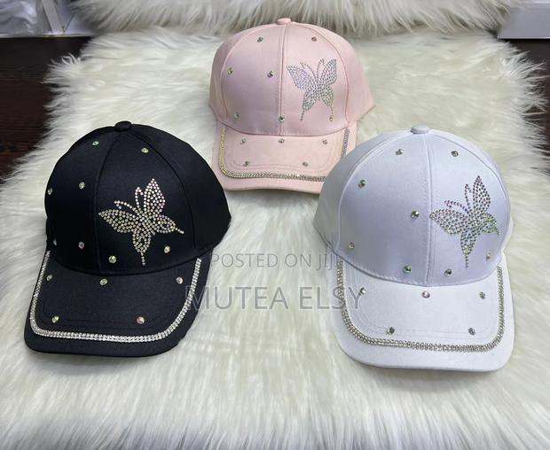 Pink,Black White Base Ball Caps - main view