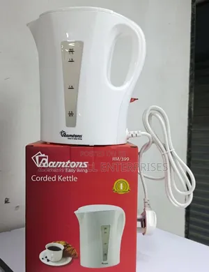 Sleek Powerful: Ramtons Corded Kettle 1.7l (Rm399)