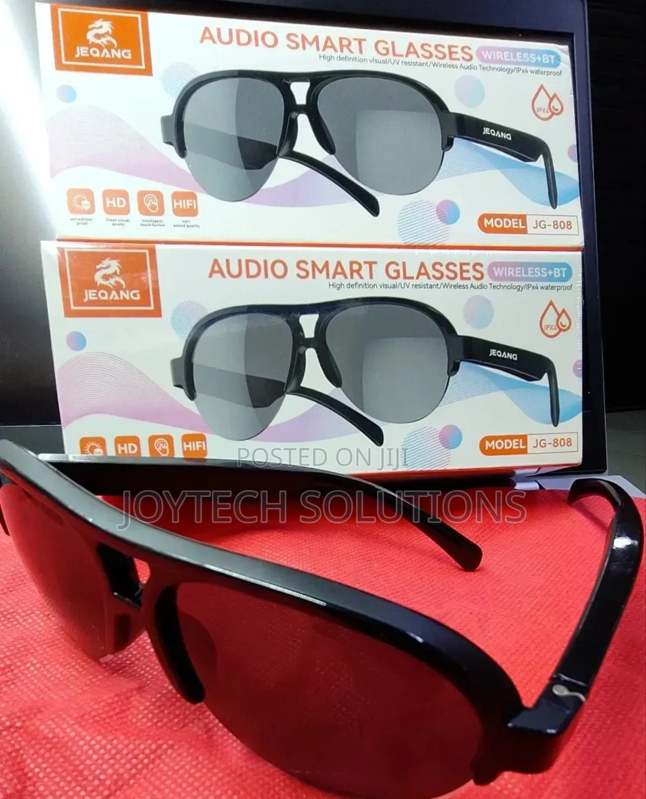 Audio Smart Glasses Jg - 808 Wireless + Bluetooth Sunglasses