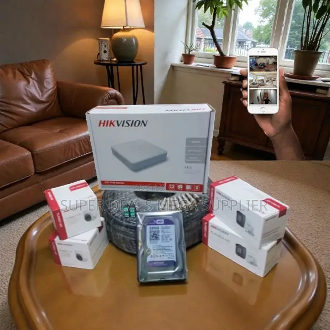 Enhanced Video Quality 4 Hikvision 1080p 2mp CCTV Cameras Complete Kit