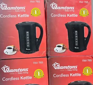 Ramtons Cordless Kettle 1.7l (Black) – Modern Elegance Kitchen (Rm776)