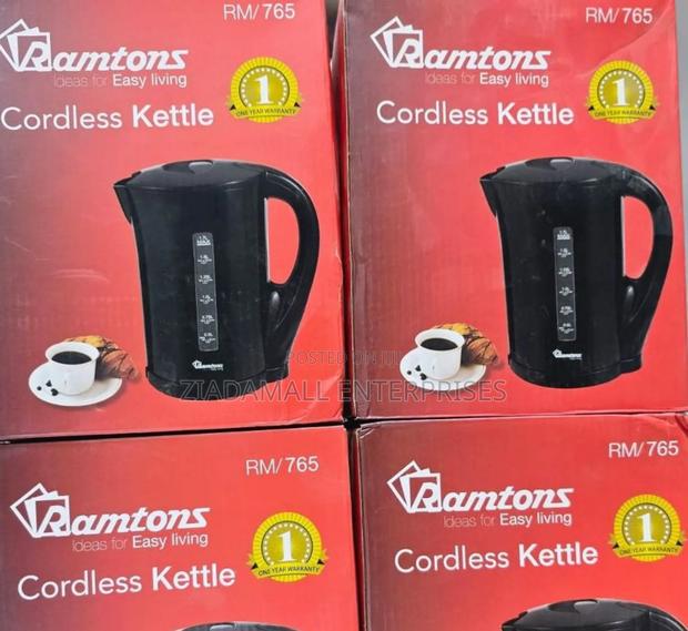 Ramtons Cordless Kettle 1.7l (Black) – Modern Elegance Kitchen (Rm776) - main view