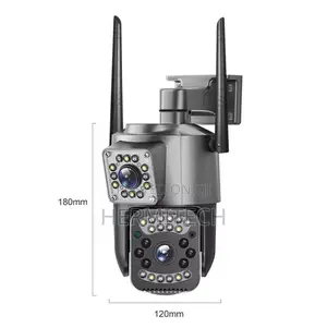 Dual Lens Indoor and Outdoor Camera Waterproof Support Two Way Audio