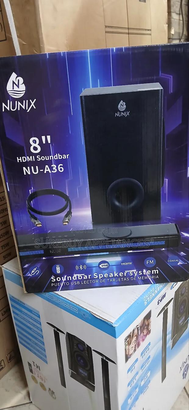 Nunix A36 Tv Music Soundbar With Subwoofers