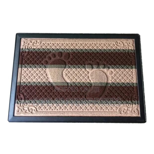 Footprint Rubber Bottom Doormatt With PVC Material