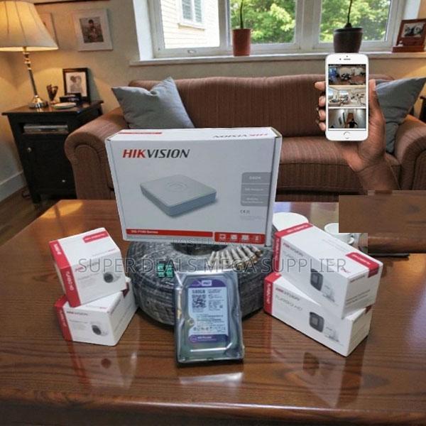 High Quality Material 4 Hikvision 1080p Hd CCTV Cameras Complete Kit