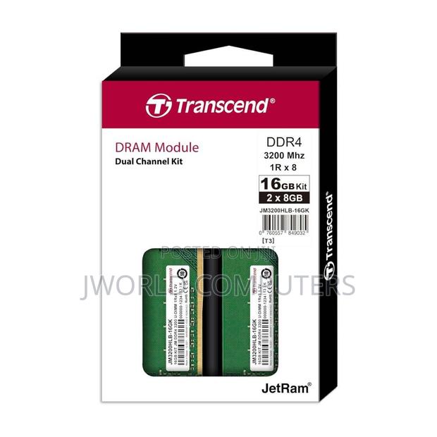 Transcend Laptop Ram Ddr4 8gb 3200 - main view