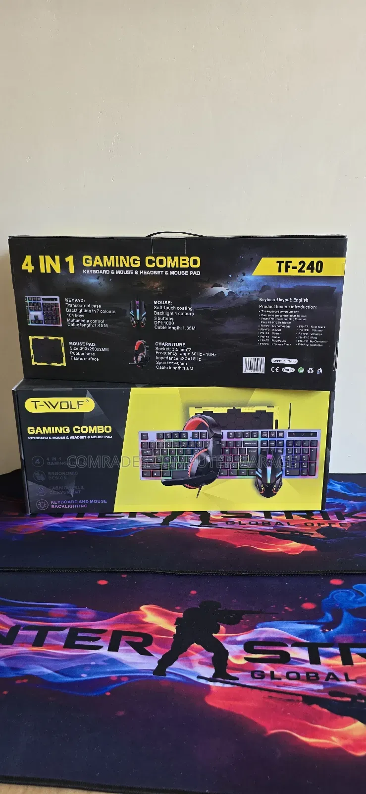 T-Wolf Tf-240 4-in-1 Gaming Combo Set.