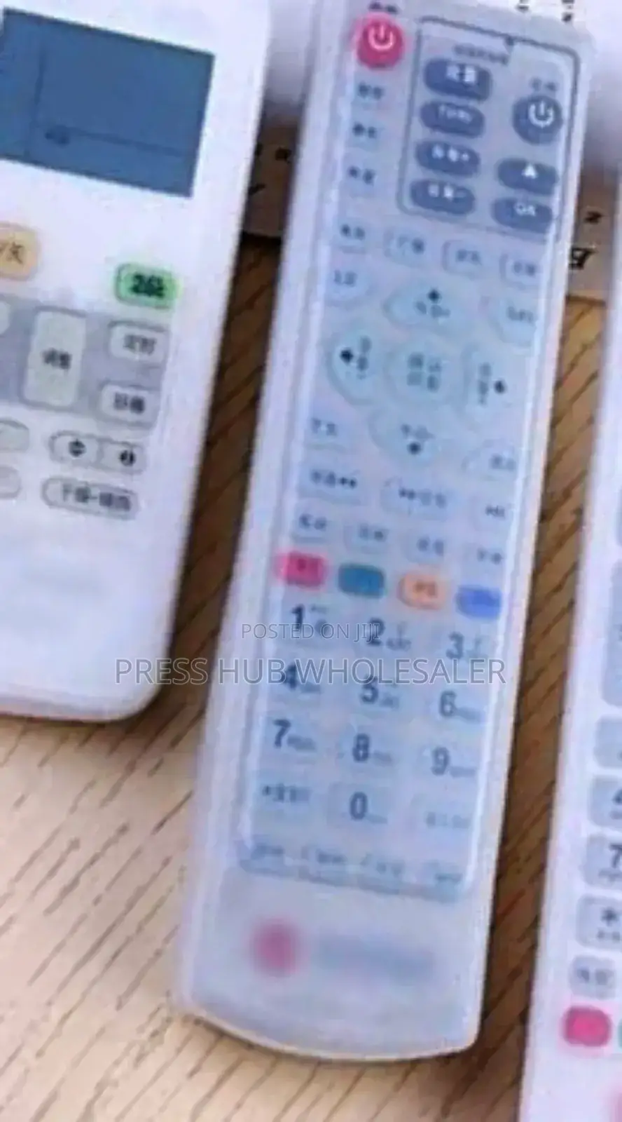 Clear, Universal Silicone Remote Control Cover.