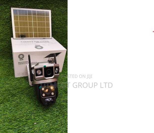 Solar Powered Wifi Dual Lens Camera for Shops Offices - main view