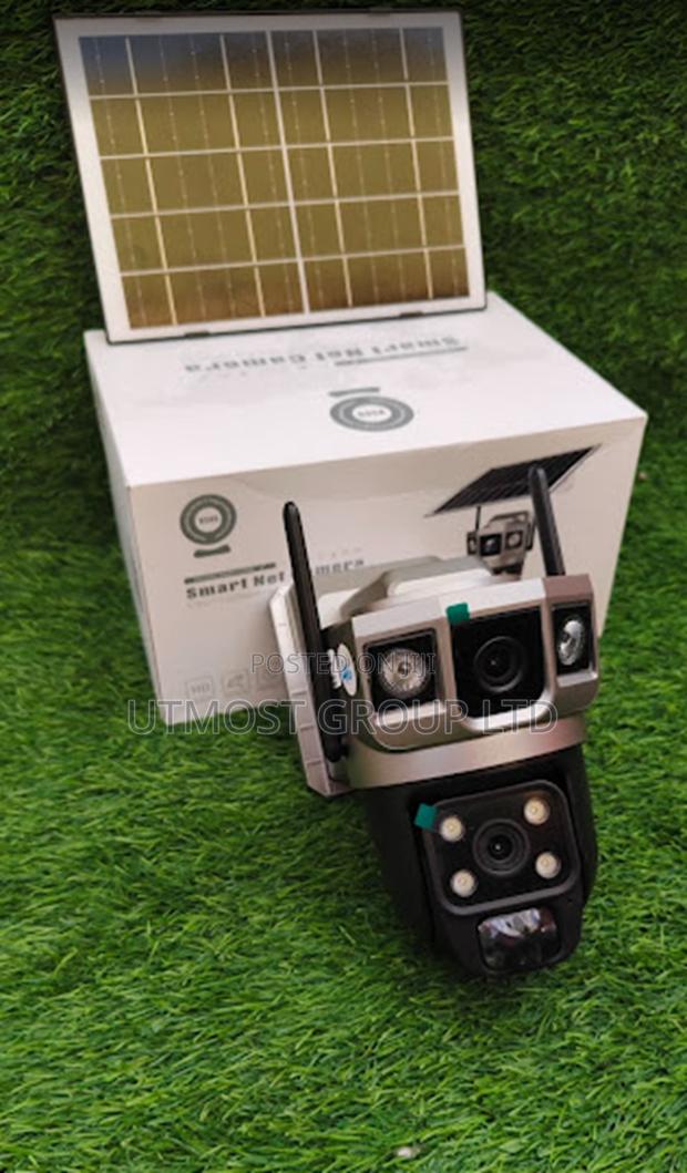 Dual Lens Solar Wifi Camera With Color Night Vision - main view