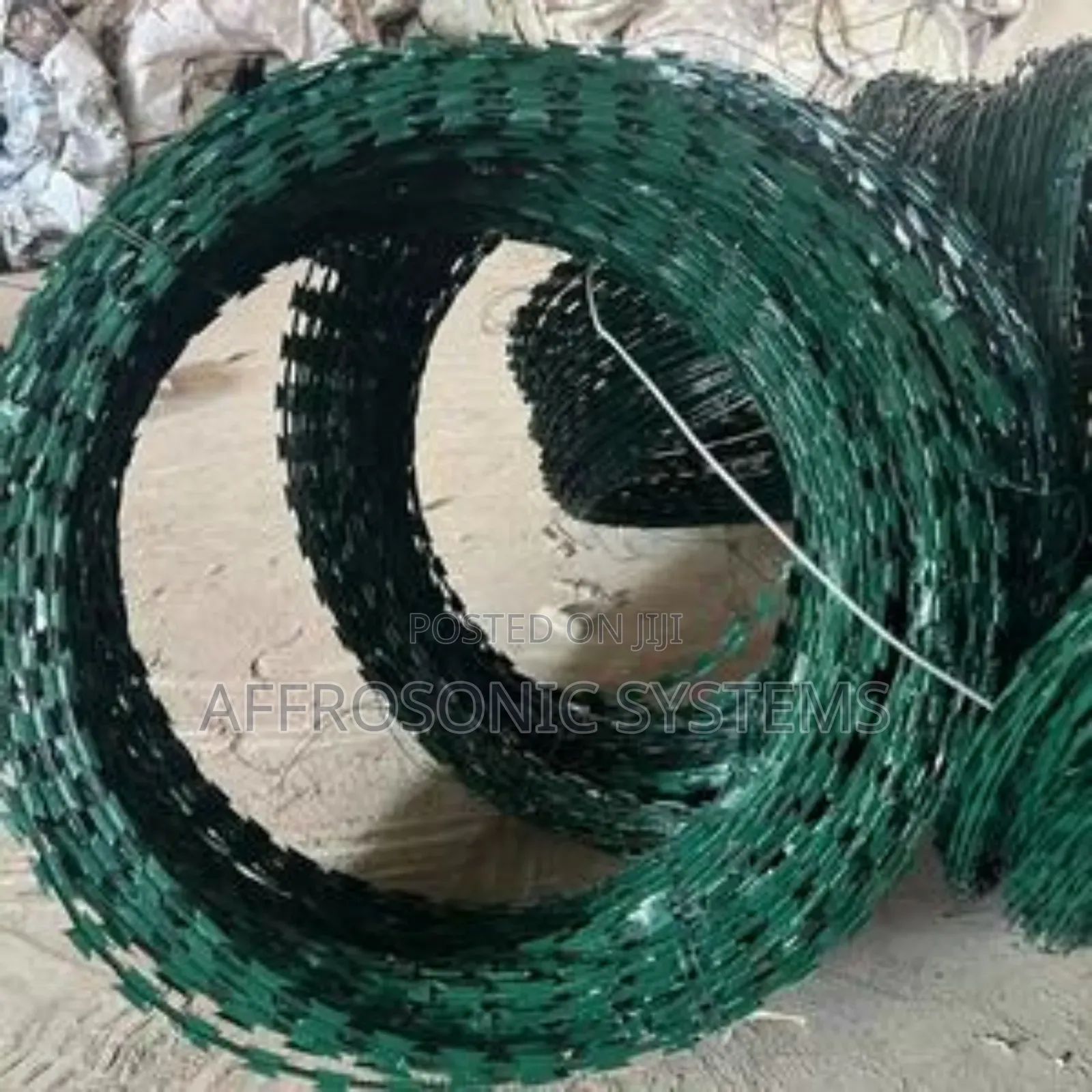 Jungle Green Double Galvanised Razor Wire
