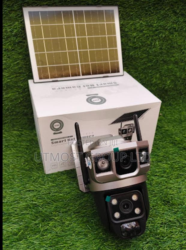 Solar Powered Wifi Dual Lens CCTV With Two-Way Talk - main view