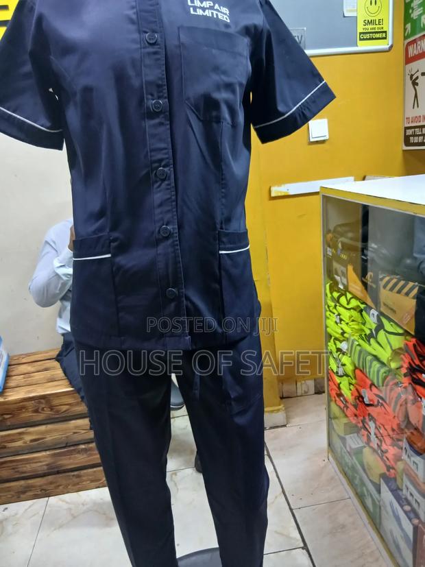 Versitle Dark Navyblue Housekeeping Uniforms - main view