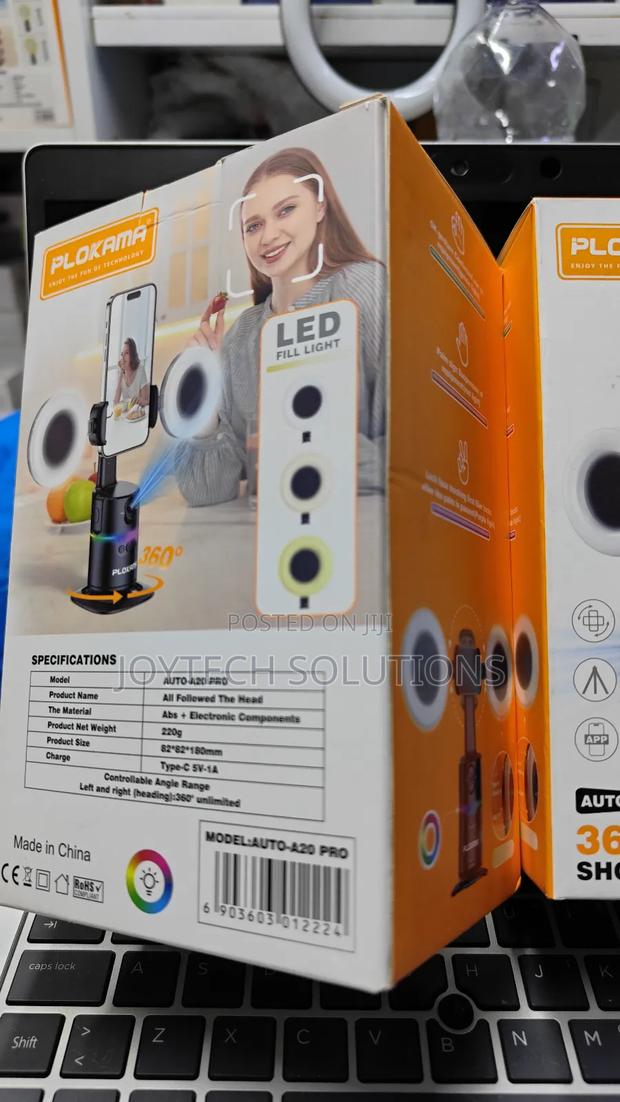 Smart Shooting Gimbal Led Fill Light 3600 Auto Rotation Face Detection - thumbnail 3