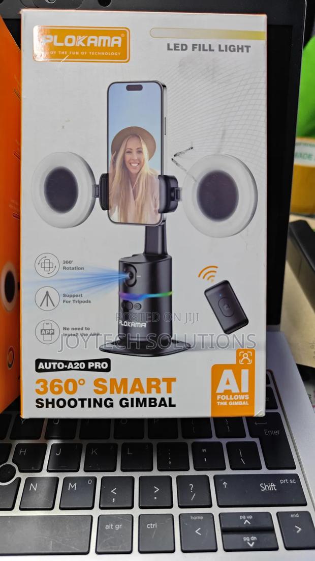 Smart Shooting Gimbal Led Fill Light 3600 Auto Rotation Face Detection - thumbnail 2
