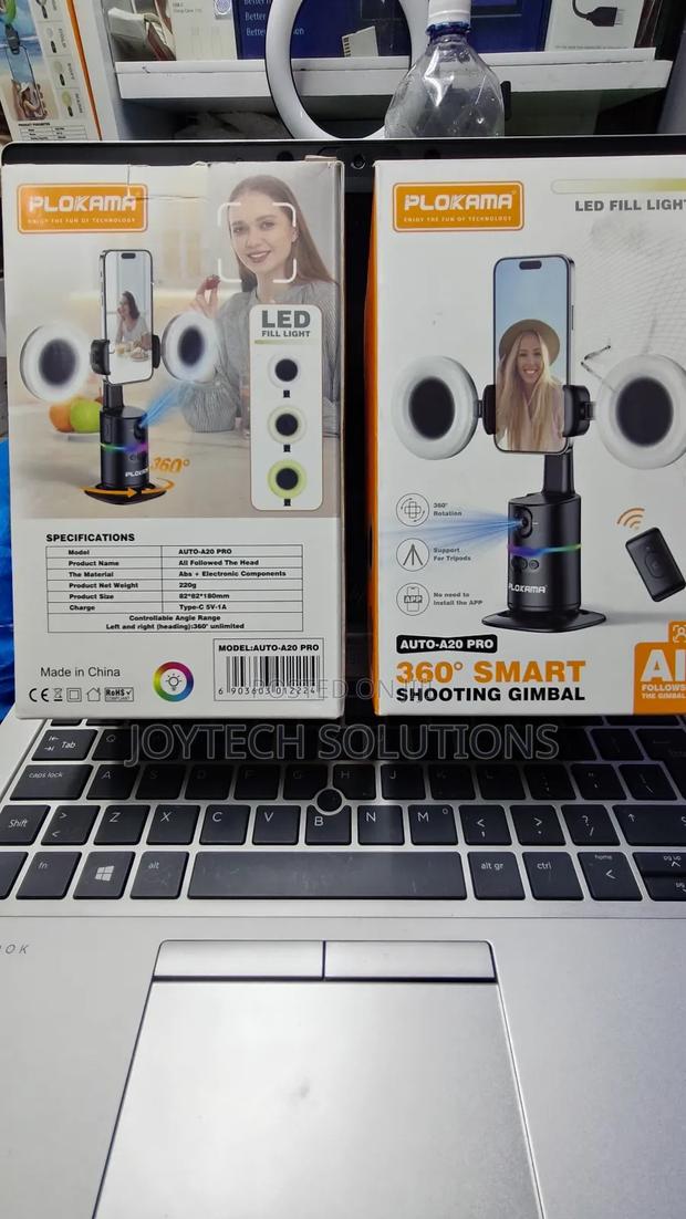 Smart Shooting Gimbal Led Fill Light 3600 Auto Rotation Face Detection - main view