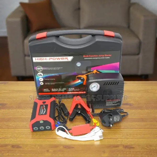 Heavy Duty High Power 99800mah Jump Starter Air Compressor Pump
