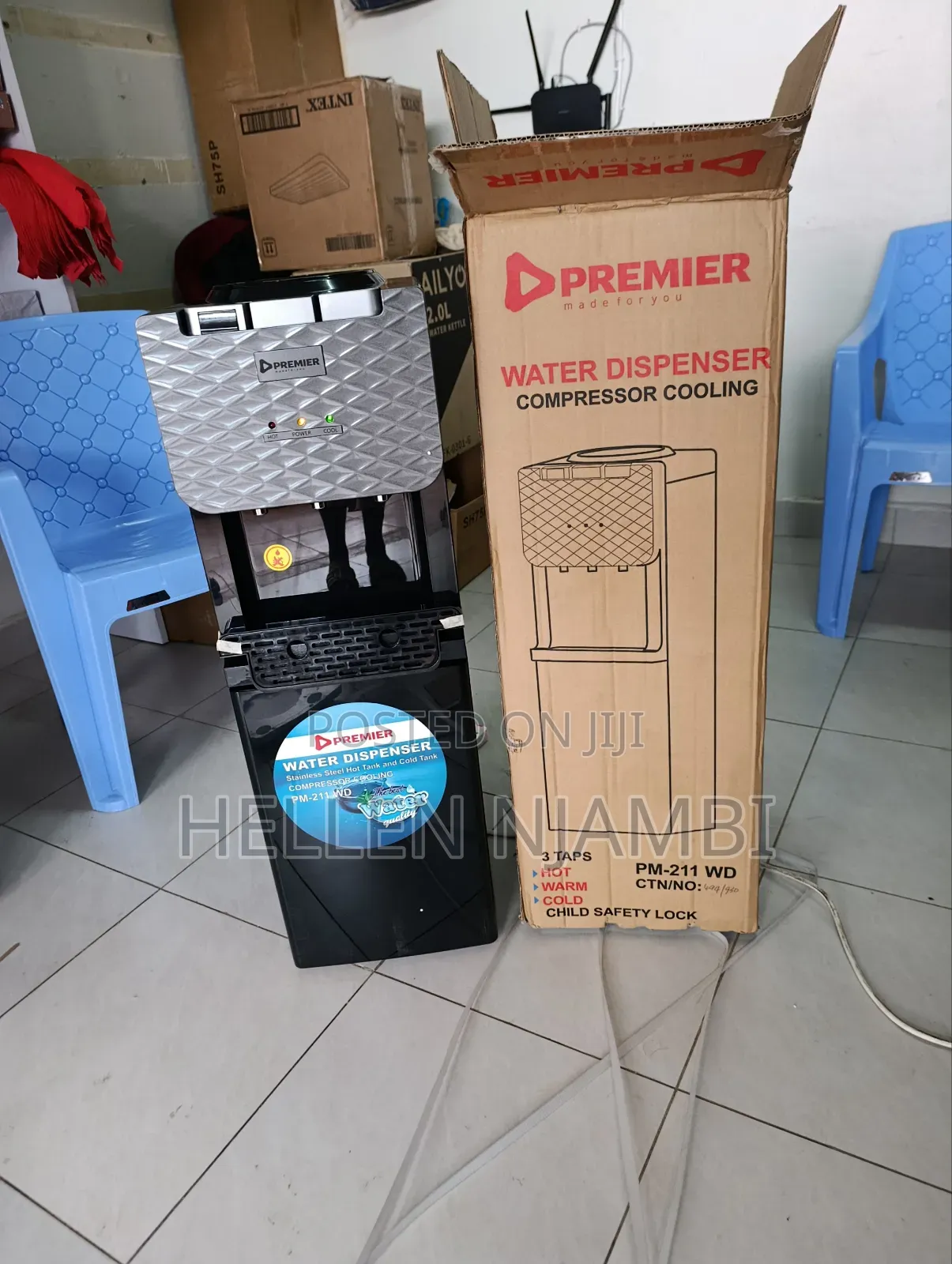 Premier 3 Tap Water Dispenser With Compressor Cooling