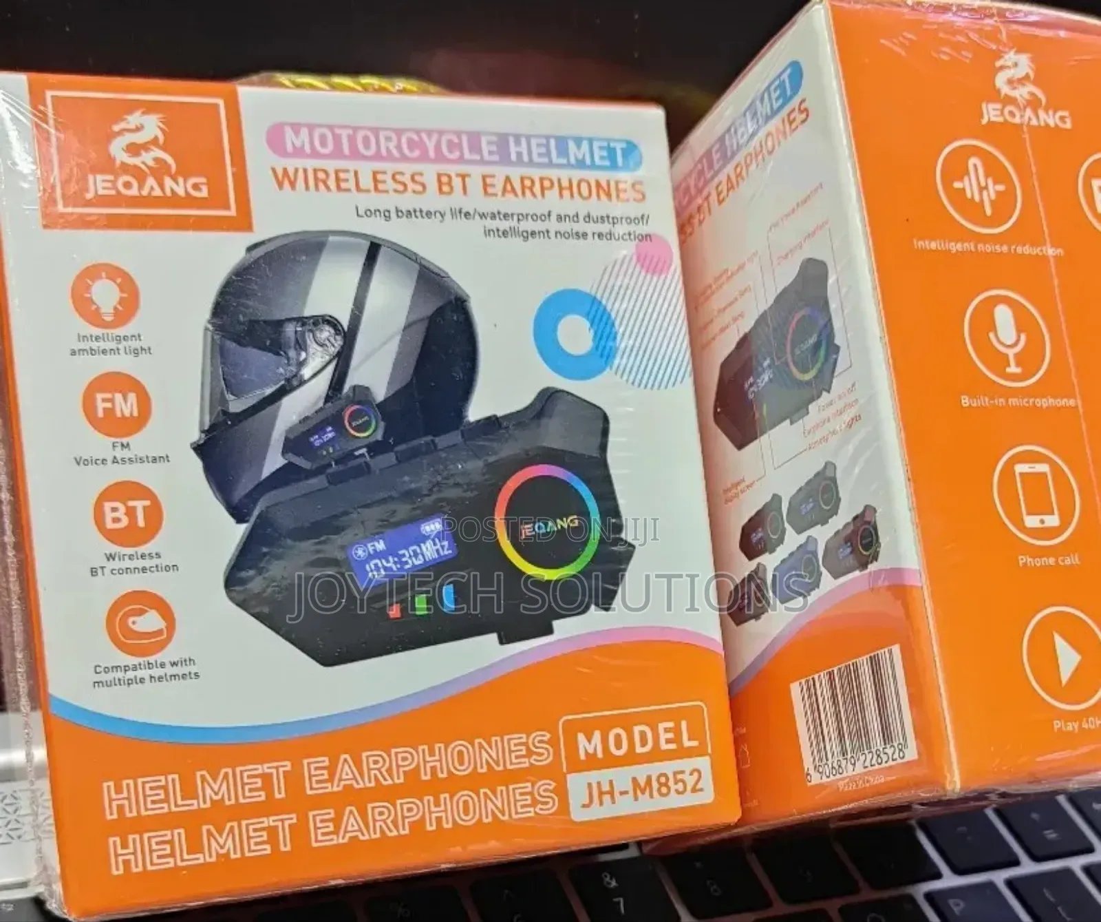 Jh - M852 Helmet Earphones. Water Proof Motorcycle Bluetooth Earphones