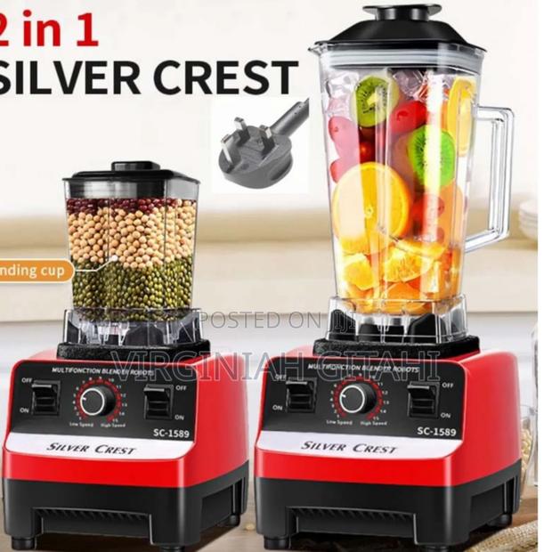 High Quality
2litre Silver Crest 2in1juice Blender and Crusher