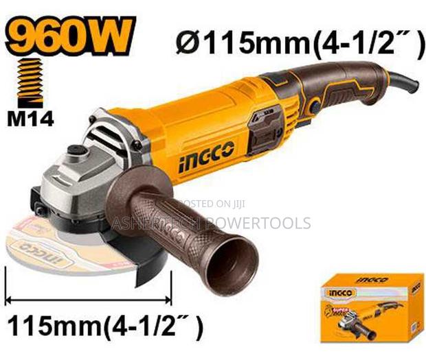 Ingco Ag9608 Angle Grinder 960w 115mm - main view