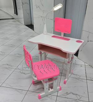 Study Table and Chair Set + Book Holder Rechargeable Led Light –Wn
