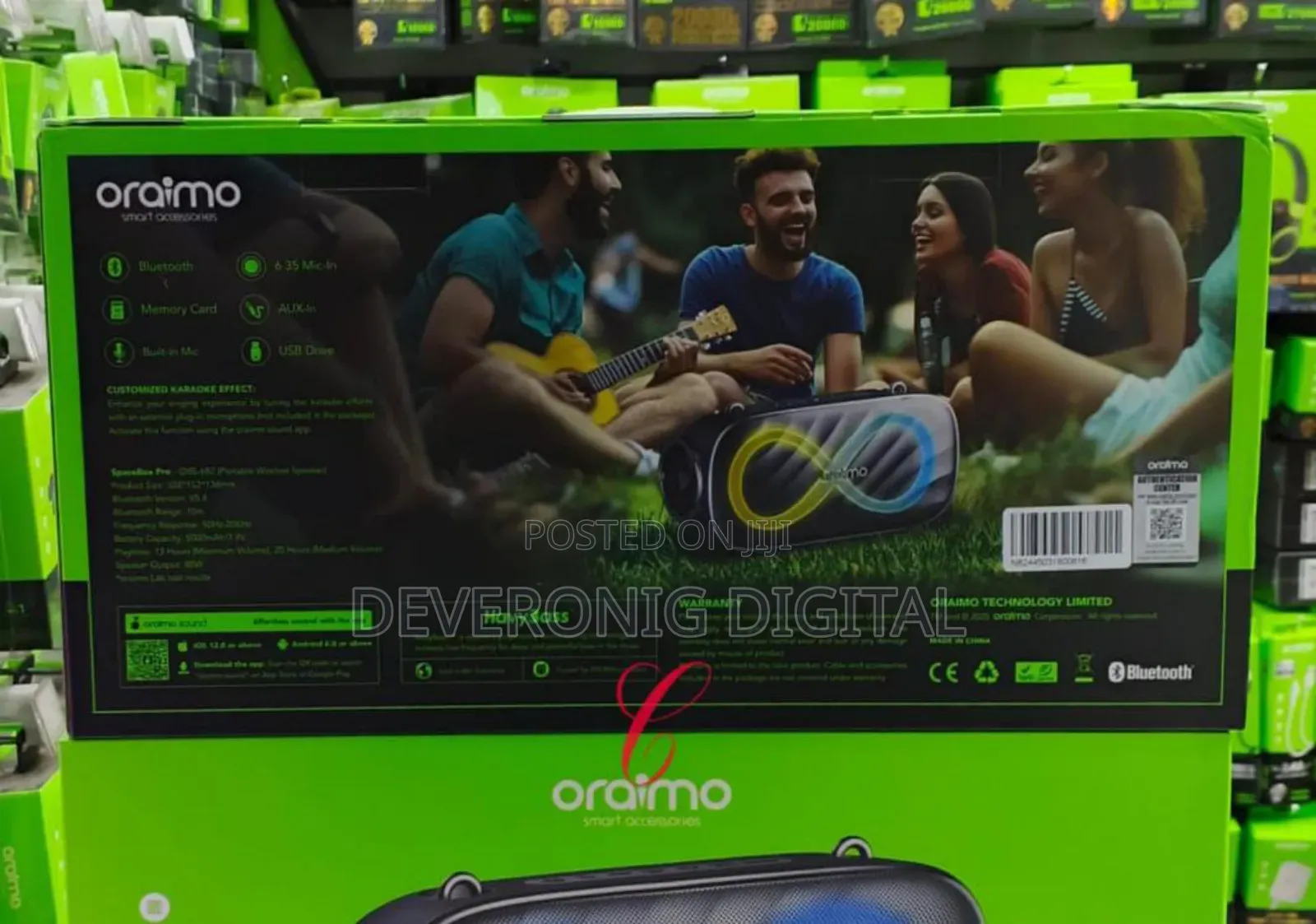 Oraimo Pro Obs-682 *80w* Supreme Loudness Portable Wireless Speaker