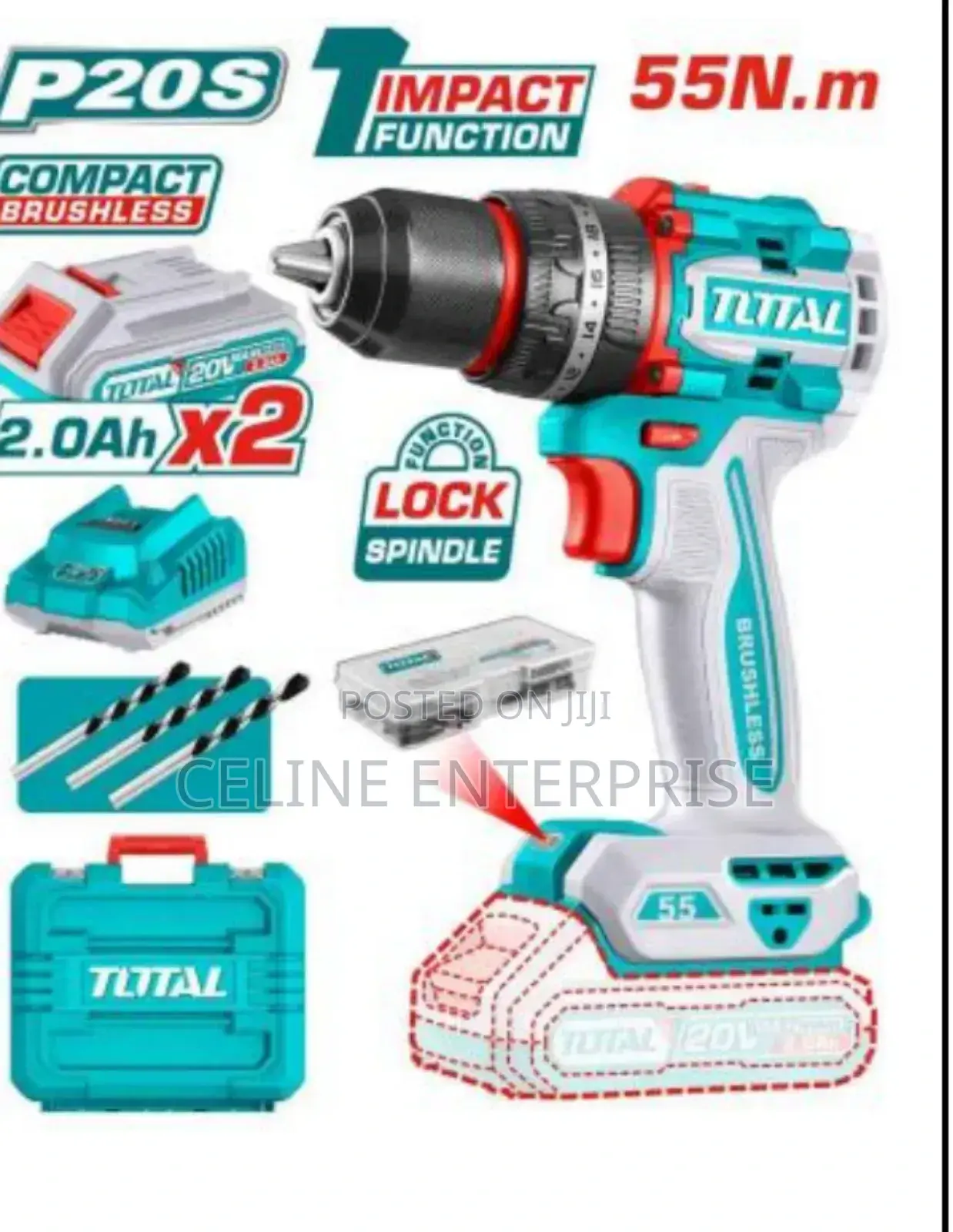 Compact Brushless Cordless Impact Drill