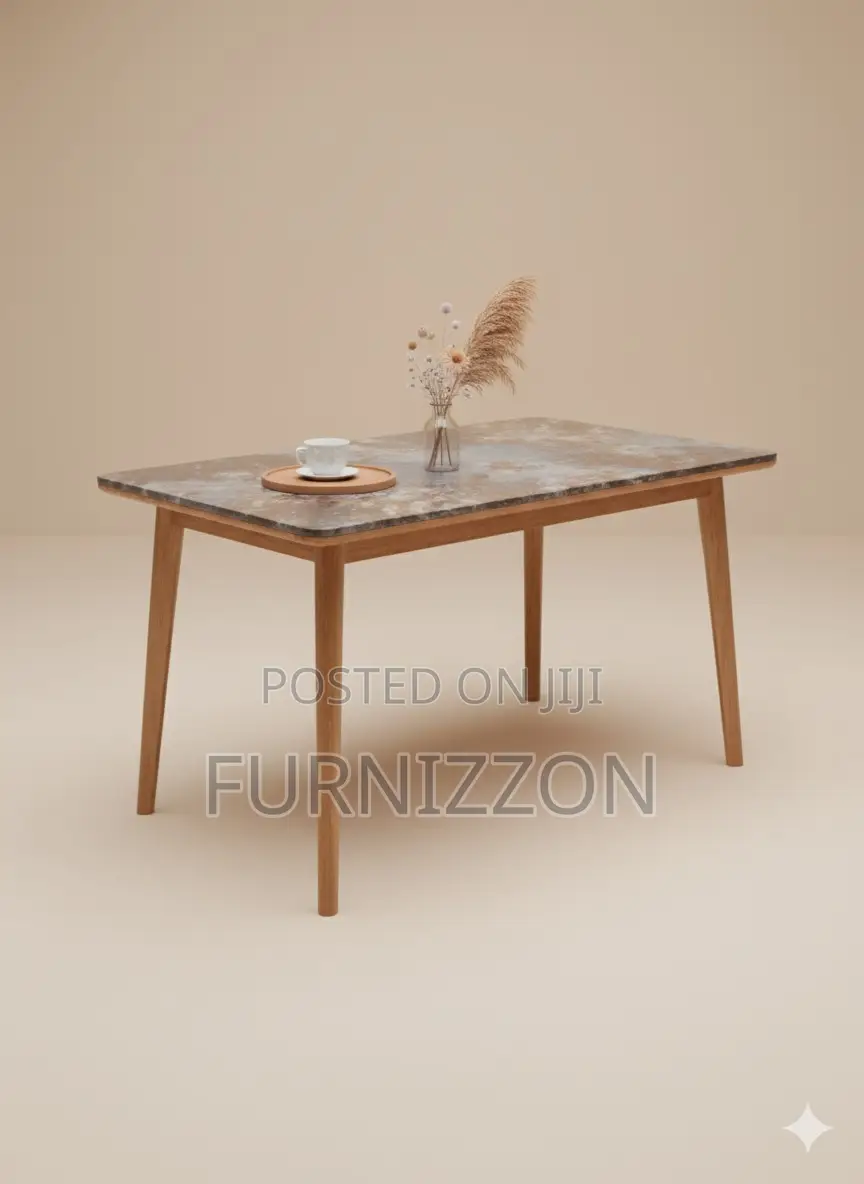 Marble Top Dining Table With Metal Legs