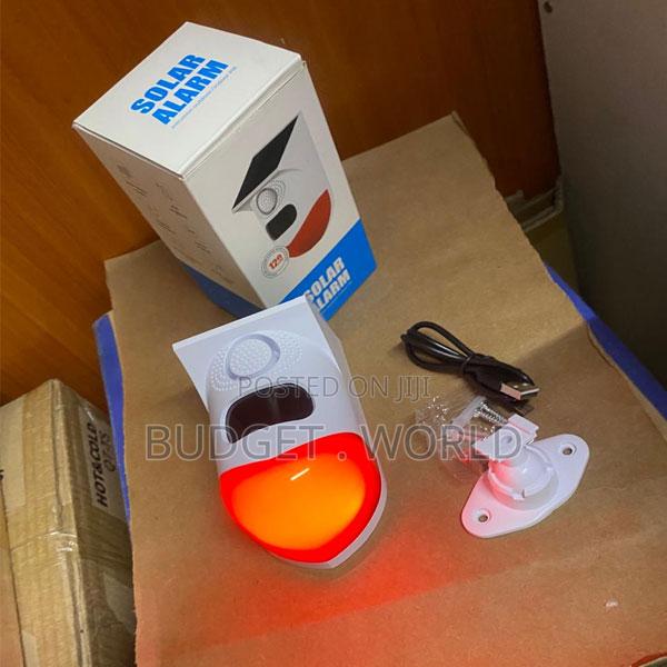 Led Solar Alarm, Remote Alarm Lights, Infrared Sensor -White - main view