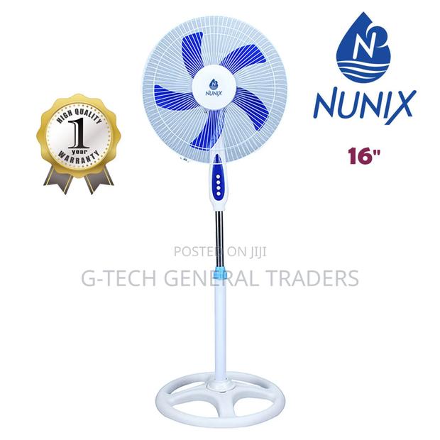 Nunix 16inch 3 Speed Standing Fan,Round Base - main view
