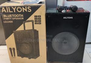 Ailyons 12inch Powerful Portable Speaker System With Microphone - thumbnail 2