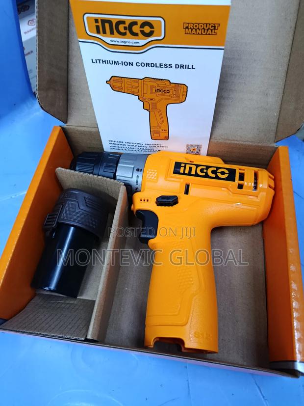 Ingco Cordless Drill 12v With 1 Battery - thumbnail 3