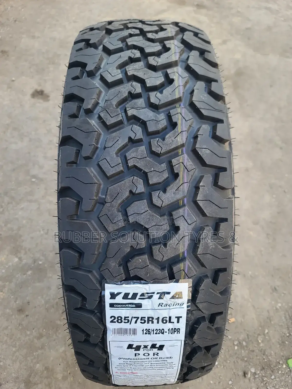 Lt 285 /75 R16 Yusta Tyres Lt 10pr All-Terrain