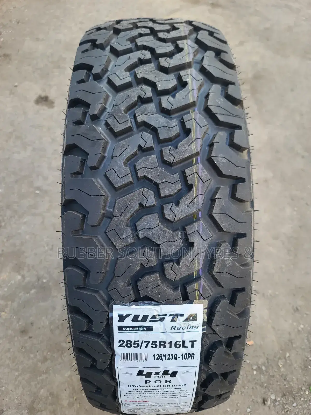 Lt 285 /75 R16 Yusta Tyres Lt 10pr All-Terrain