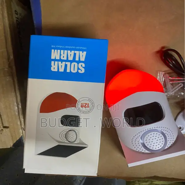 Solar Alarm With Motion Sensor and Flash Light-