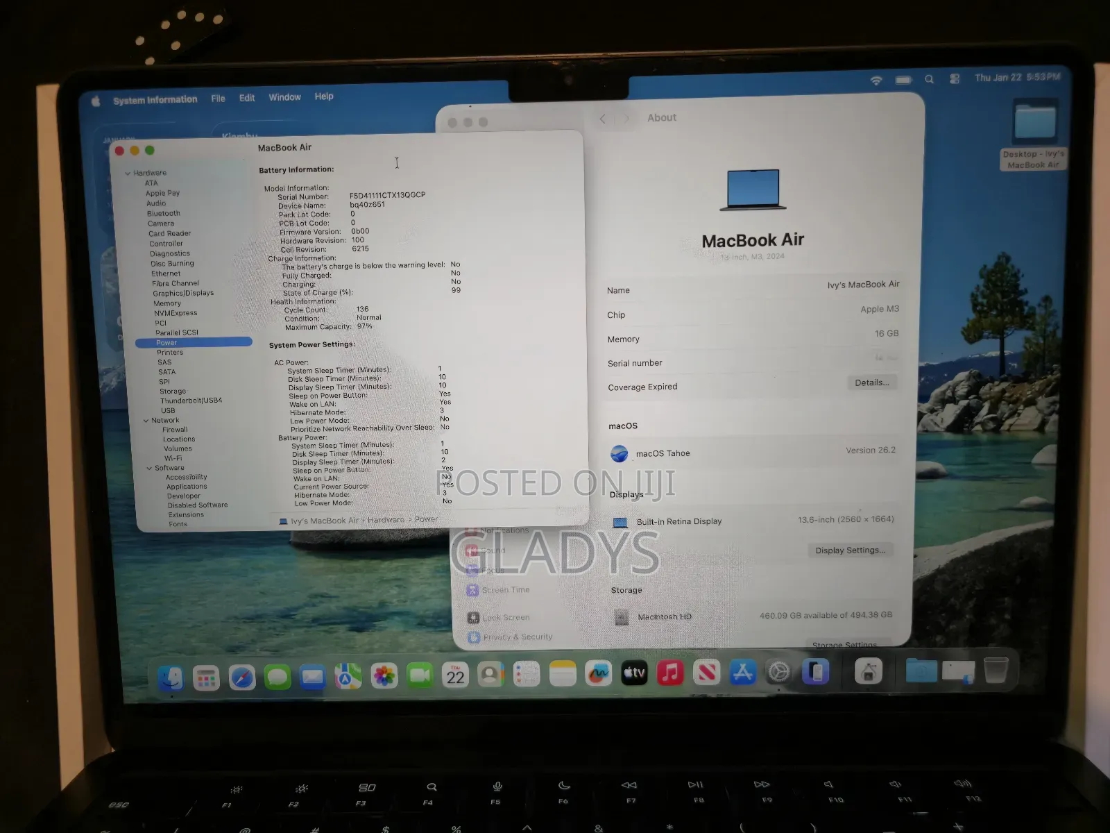 Laptop Apple MacBook Air 2024 M3 13-inch 16GB Apple M3 SSD 512GB