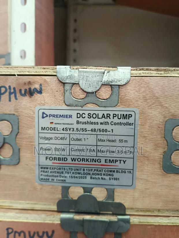 Premier Dc Solar Water Pump Brushless With Controller 55m Head - main view