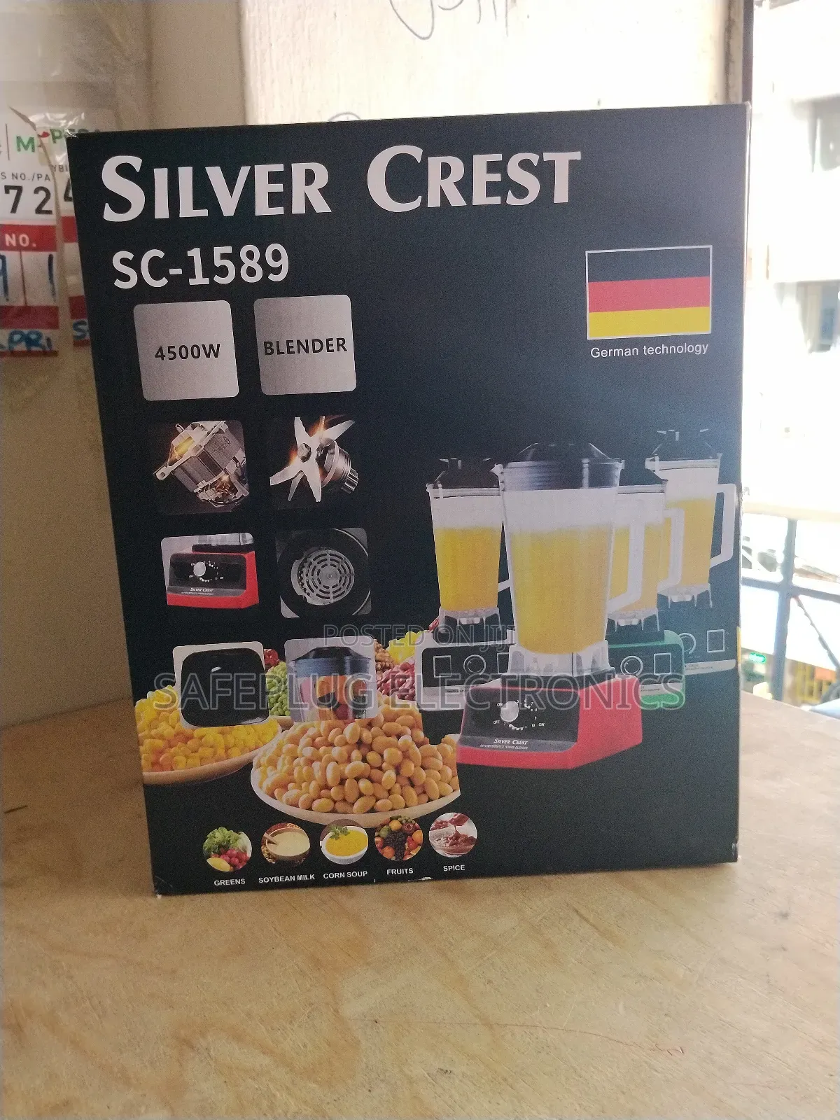 Silver Crest 4500w Commercial Blender – Crushes Ice, Bones