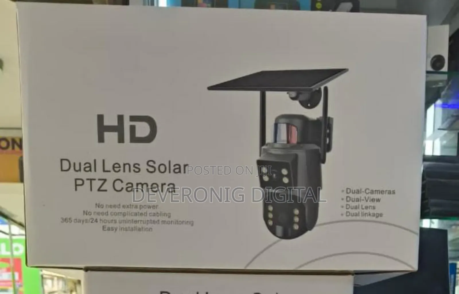 Wifi Ubox 4mp Dual Lens Solar PTZ Camera