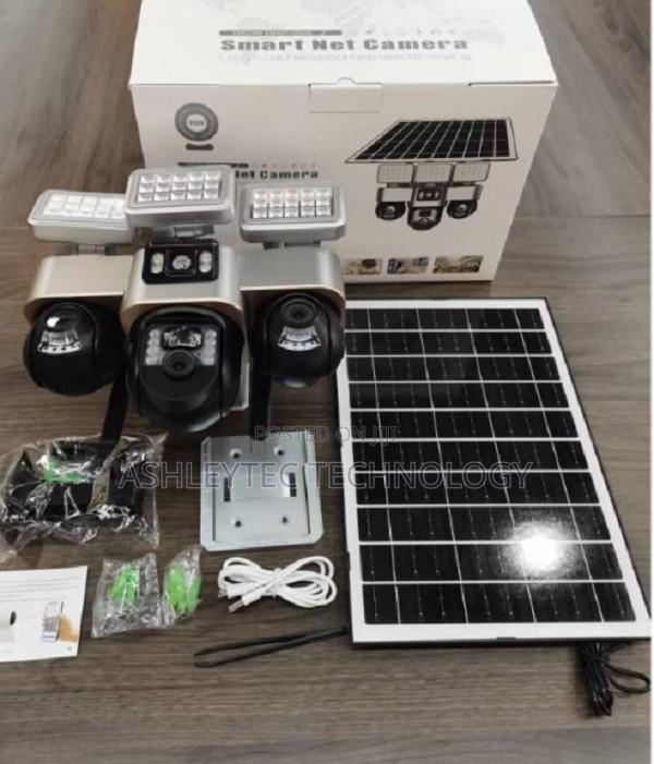 4g 4mp Triple Lens (Three) Solar Powered PTZ Camera -