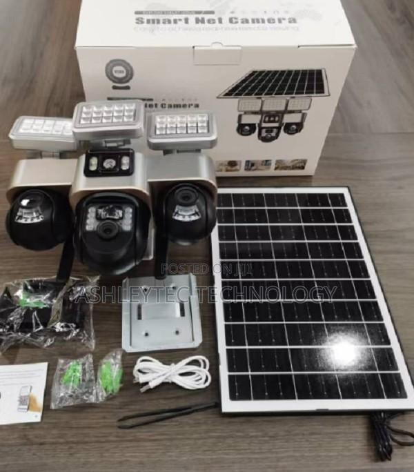 4g 4mp Triple Lens (Three) Solar Powered PTZ Camera - - main view