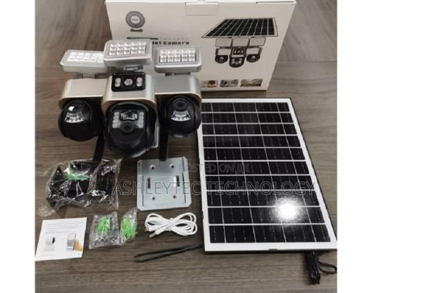 Triple Lens 4g Solar PTZ Camera Supports 4g Sim Card Connectivity