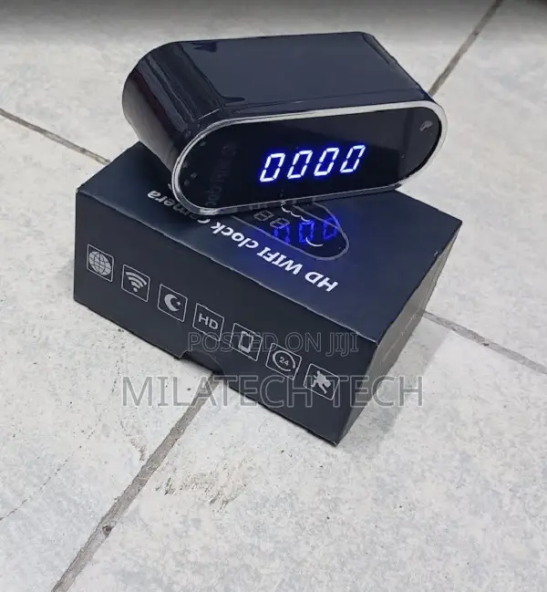 Table Wifi Spy Hidden Nanny Clock Mini