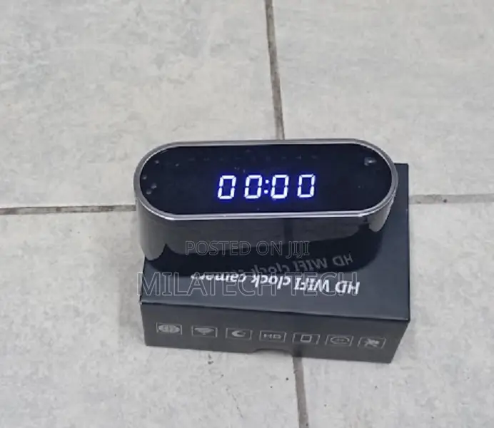 Wireless Digital Clock Camera 1080p Audio Enabled