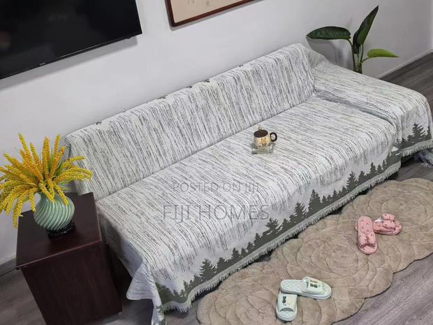 Reversible Chenille Cotton Sofa Covers | 7-Seater (3-2-1-1)