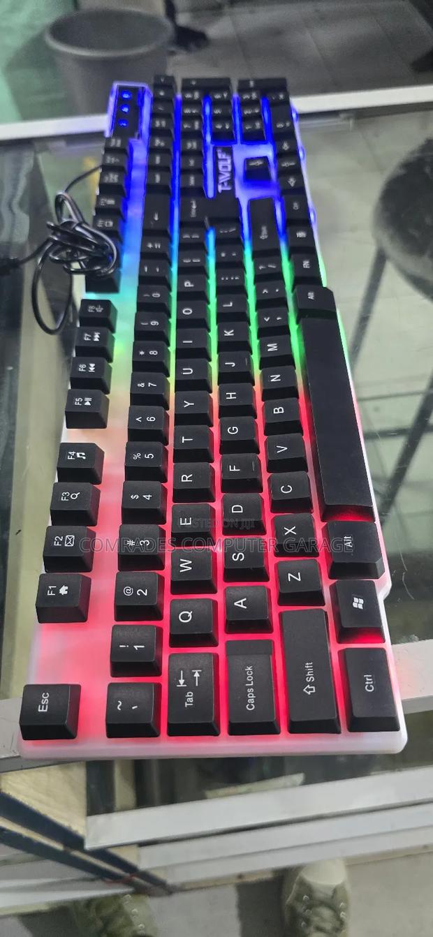 Wired Usb RGB Backlit Keyboard and Mouse - main view