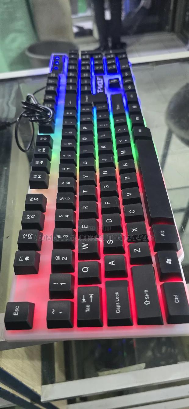 Wired Usb RGB Backlit Keyboard and Mouse - thumbnail 2