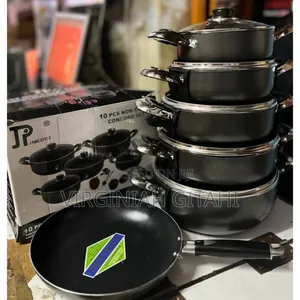  
*Jp Nonstick Cookware Set 11 PCS 
*(Comes With a Free Pan )